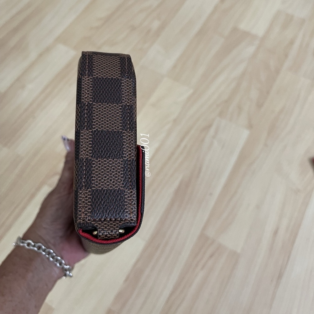 LV Louis Vuitton Felicie Pochette Damier Ebene - Picture 12 of 15